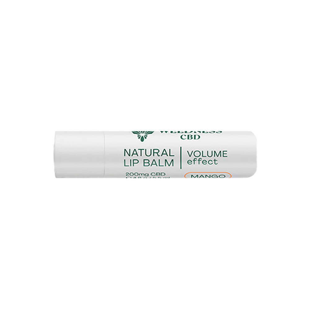 Weedness CBD Natuurlijke Lippenbalsem Mango met Volume-effect 4% CBD (4,8g) - Afbeelding 2