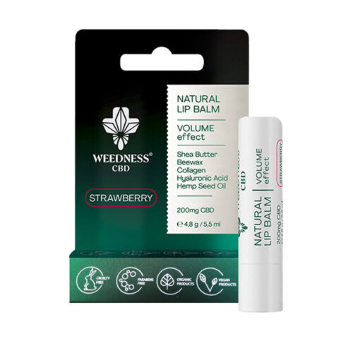 Weedness CBD Lippenbalsem Aardbei - Volumegevende balsem