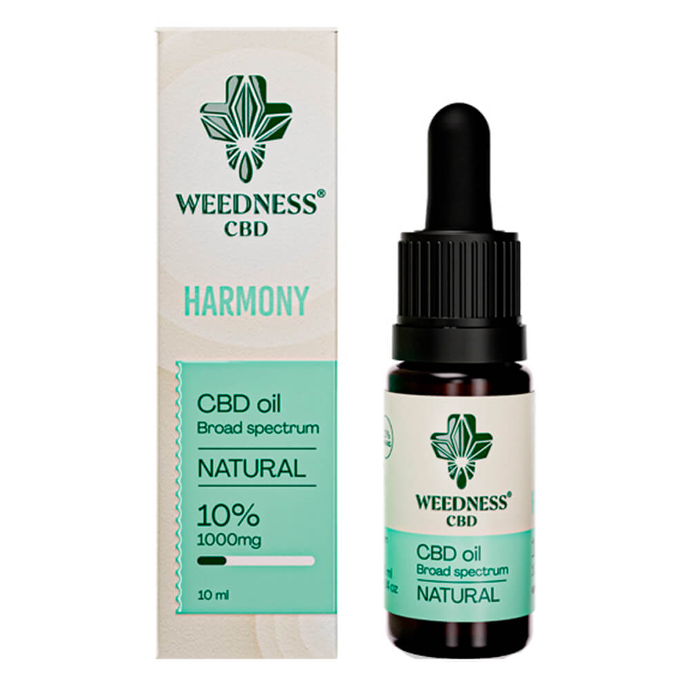 Weedness Natuurlijke 10% CBD Olie - Kalmerende olie
