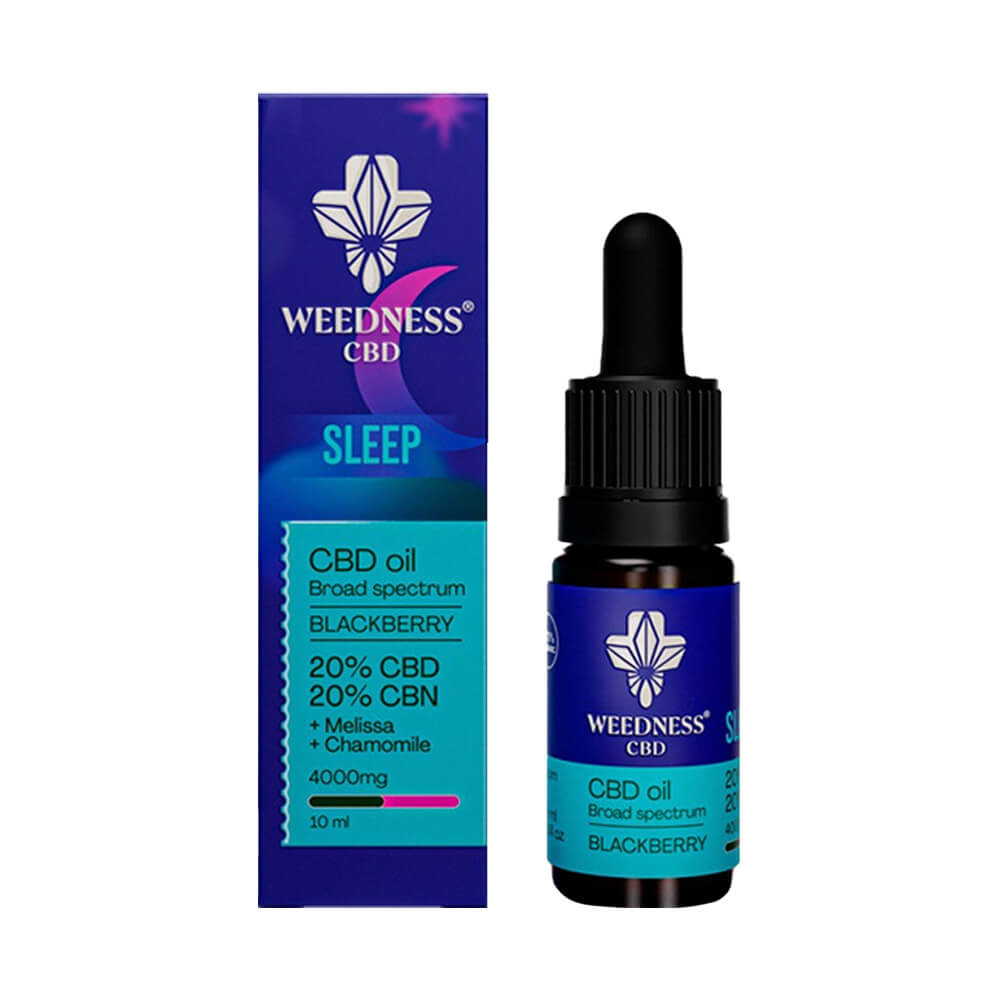 Weedness CBD Slaapolie Braambessensmaak - Slaapolie tinctuur