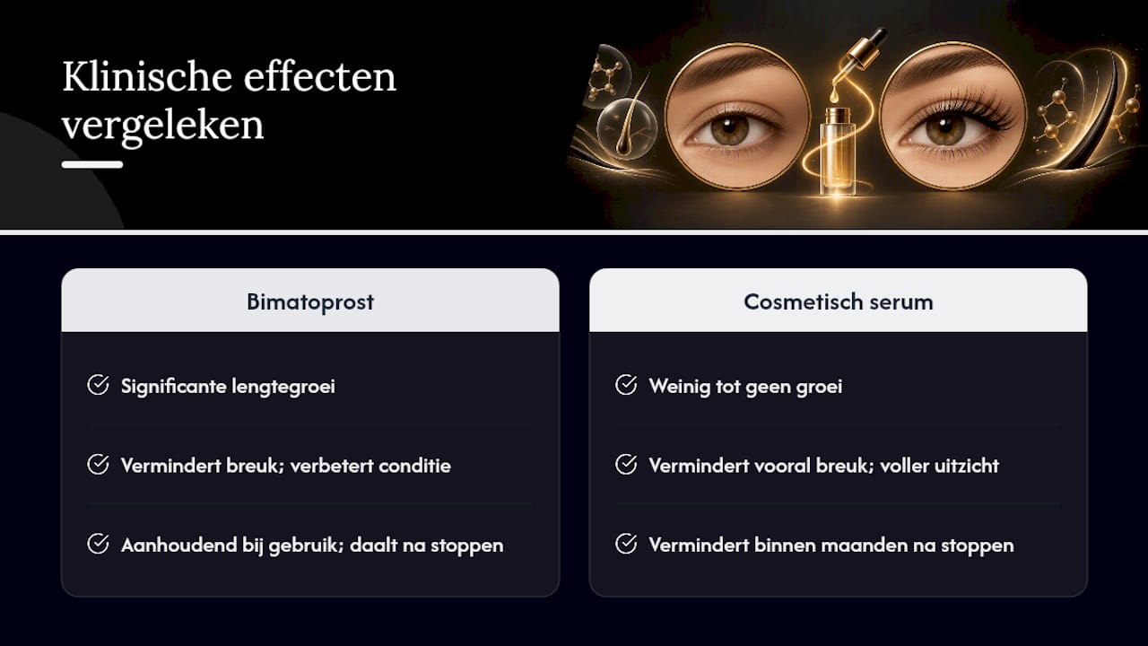 Vergelijking van actieve en cosmetische serums
