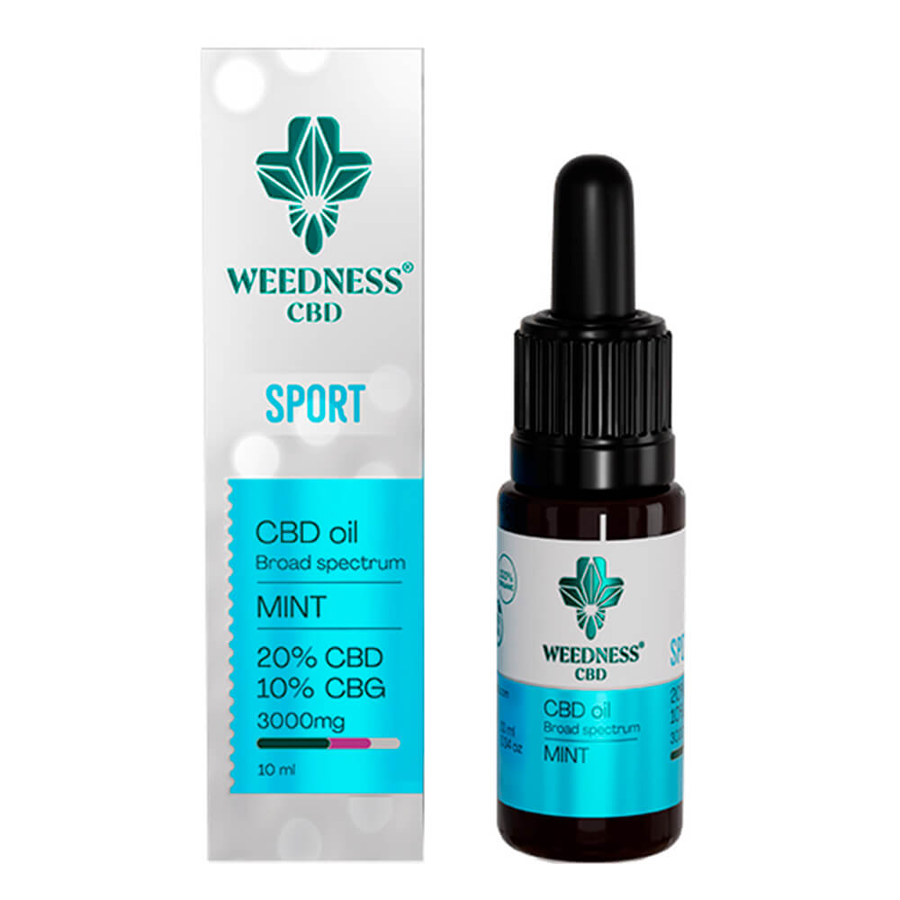 Weedness CBD Olie Sport 20% - Herstelolie supplement